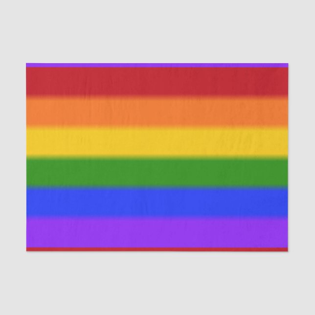 Falln Gay Pride Flag Tissue Paper (Front)