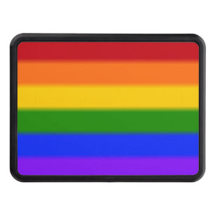 Falln Gay Pride Flag Tow Hitch Cover