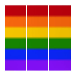 Falln Gay Pride Flag Triptych