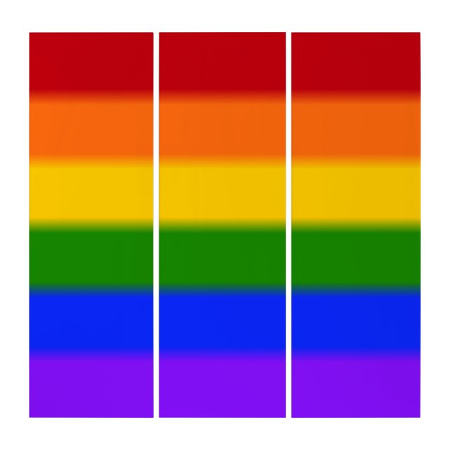 Falln Gay Pride Flag Triptych (Front)