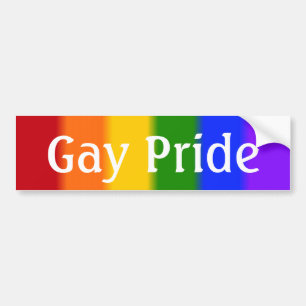 Falln Gay Pride Flag Version 2 (Text) Bumper Sticker
