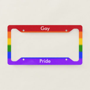 Falln Gay Pride License Plate Frame
