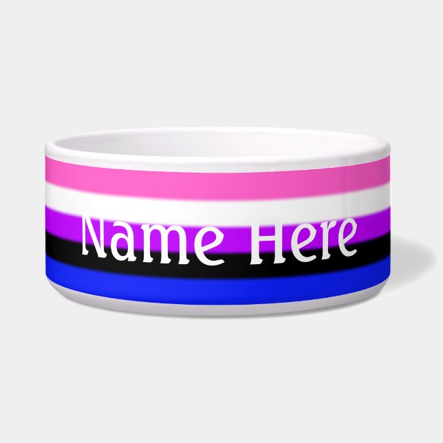 Falln Genderfluid Pride Flag Bowl (Front)