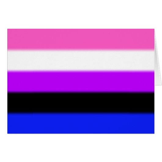 Falln Genderfluid Pride Flag Cards (Front Horizontal)