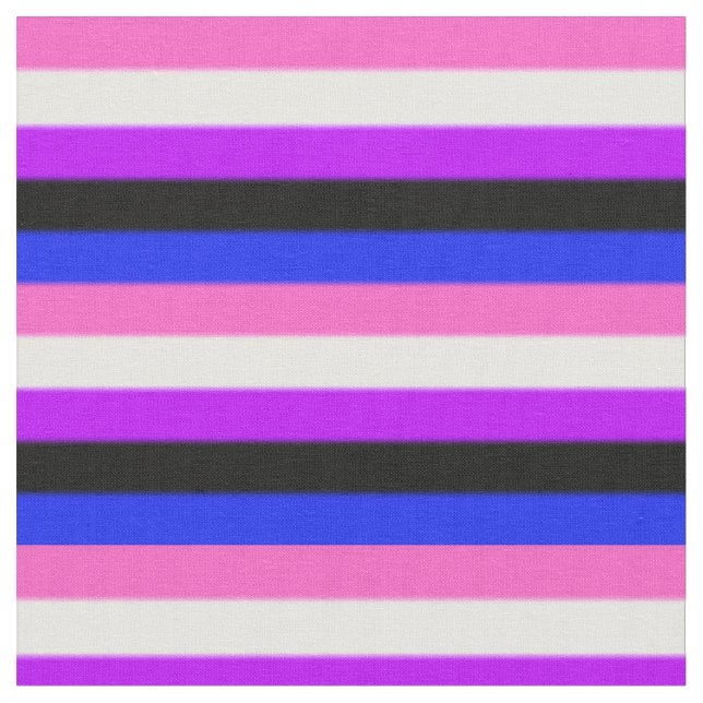 Falln Genderfluid Pride Flag Fabric (Close Up)