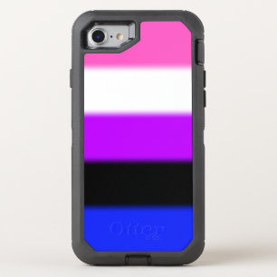 Falln Genderfluid Pride Flag OtterBox Defender iPhone SE/8/7 Case