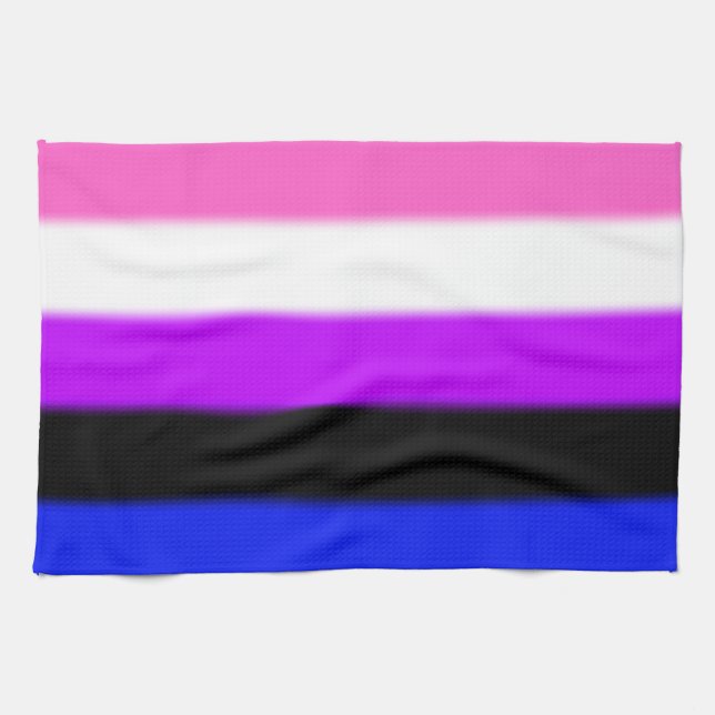 Falln Genderfluid Pride Flag Towel (Horizontal)