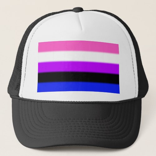 Falln Genderfluid Pride Flag Trucker Hat