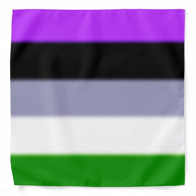 Falln Genderqueer Pride Flag Bandana (Front)
