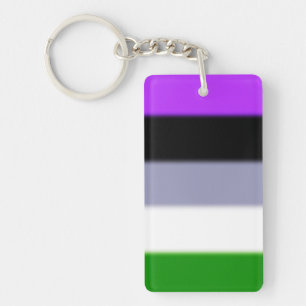 Falln Genderqueer Pride Flag Keychain