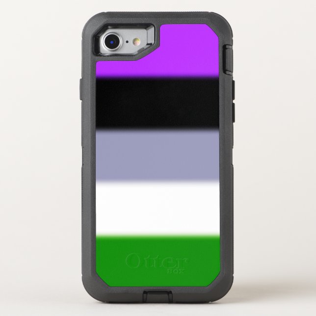 Falln Genderqueer Pride Flag Otterbox iPhone Case (Back)