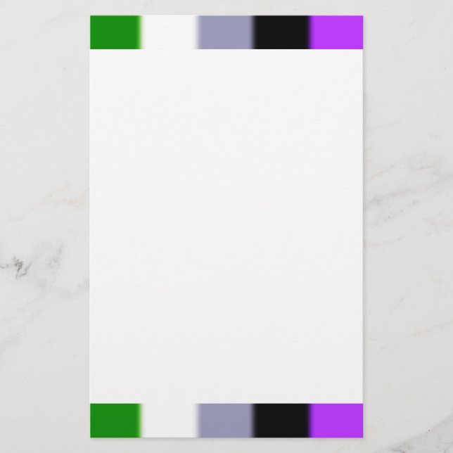 Falln Genderqueer Pride Flag Stationery (Front)