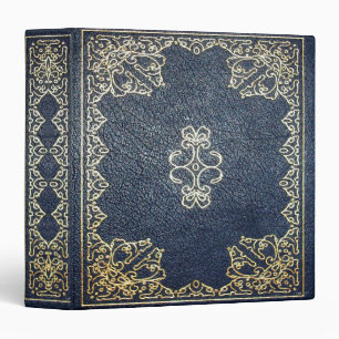 Falln Gilded Gold and Blue Book Binder