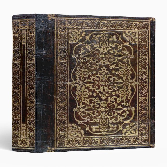 Falln Gilded Leather Tome Book 3 Ring Binder (Front/Spine)