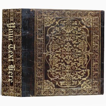 Falln Gilded Leather Tome Book Binder by FallnAngelCreations at Zazzle