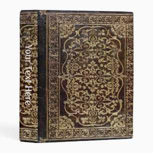Falln Gilded Leather Tome Book Mini Binder