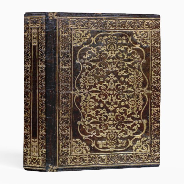 Falln Gilded Leather Tome Book Mini Binder (Front/Spine)