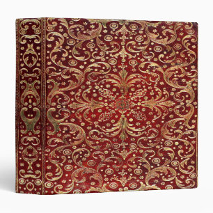 Falln Gold Swirled Red Book Binder