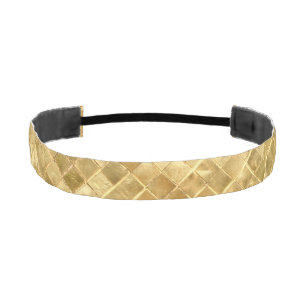 Falln Golden Checkerboard Athletic Headband