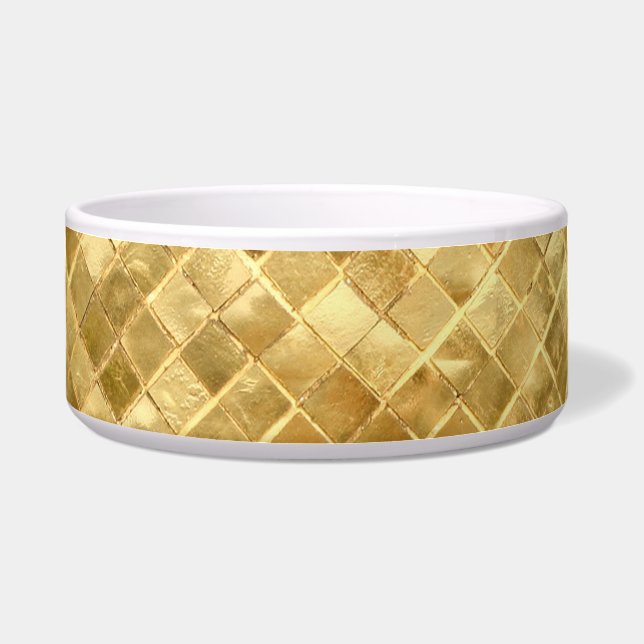 Falln Golden Checkerboard Bowl (Front)