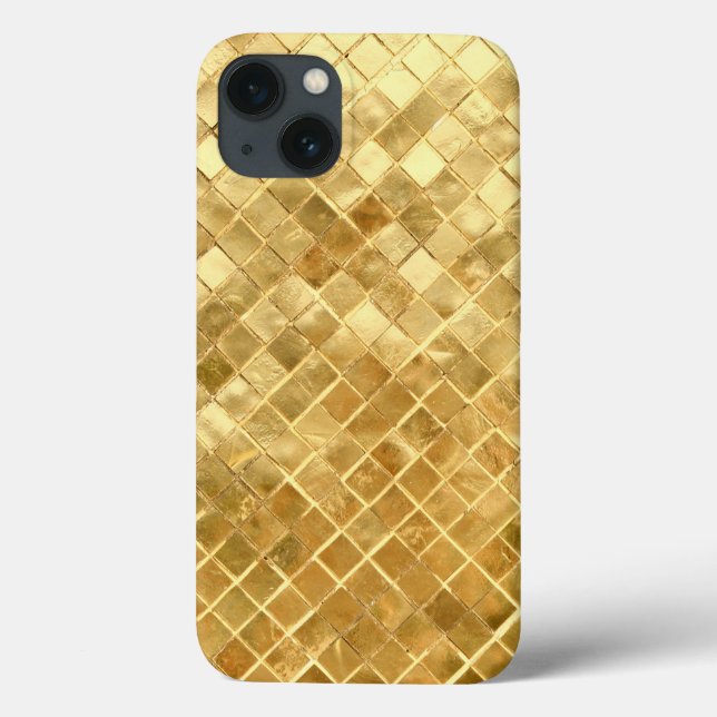 Falln Golden Checkerboard Case-Mate iPhone Case (Back)