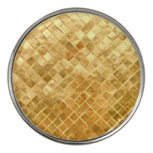 Falln Golden Checkerboard Golf Ball Marker