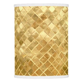 Falln Golden Checkerboard Lamp Shade by FallnAngelCreations at Zazzle