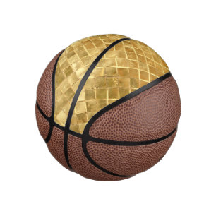 Falln Golden Checkerboard Mini Basketball