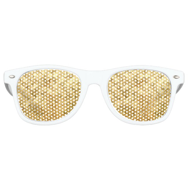 Falln Golden Checkerboard Retro Sunglasses (Front)