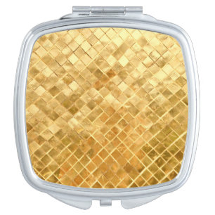 Falln Golden Checkerboard Vanity Mirror