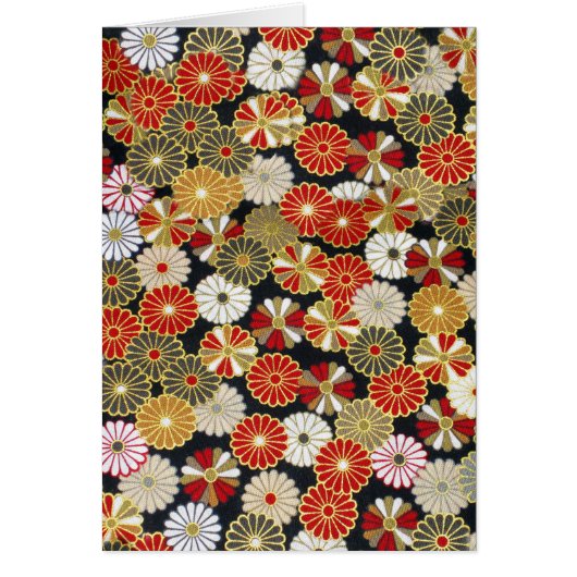 Falln Golden Chrysanthemums Cards (Front)