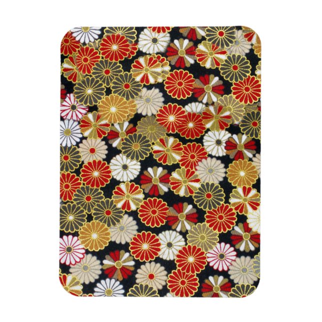 Falln Golden Chrysanthemums Magnet (Vertical)