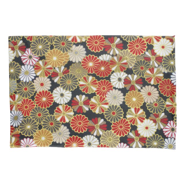Falln Golden Chrysanthemums Pillowcase (Front)