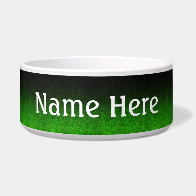 Falln Green & Black Glitter Gradient Bowl (Front)