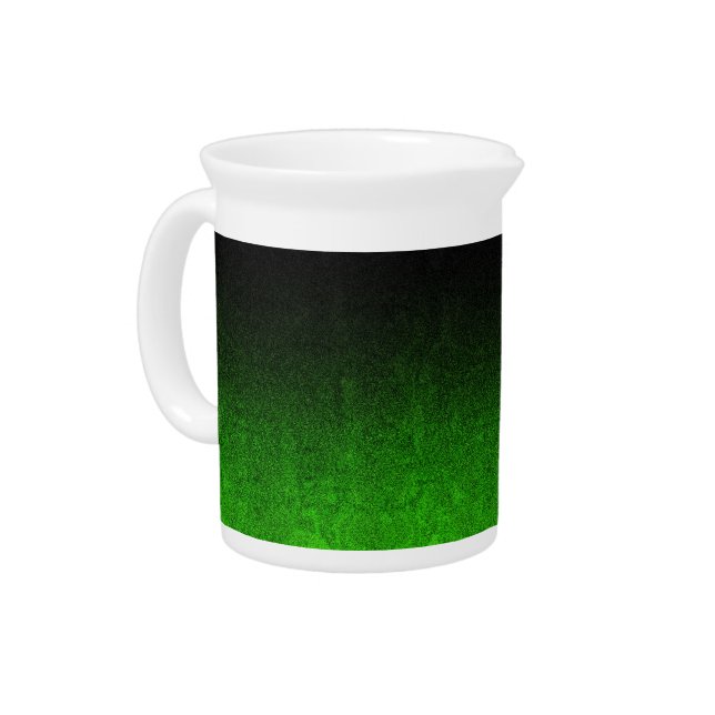 Falln Green & Black Glitter Gradient Pitcher (Left)