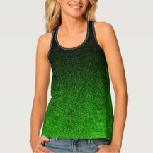 Falln Green & Black Glitter Gradient