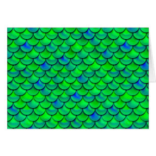 Falln Green Blue Scales Cards