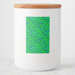 Falln Green Blue Scales Food Label