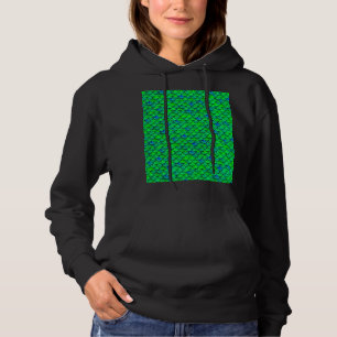 Falln Green Blue Scales Hoodie