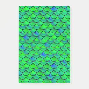 Falln Green Blue Scales Post-it Notes