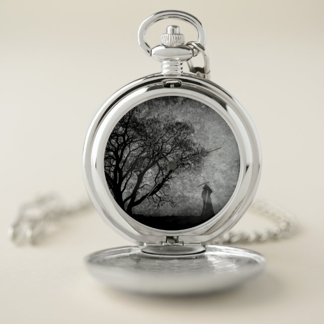 Falln Grim Reaper Boundaries Between Pocket Watch (Inside)