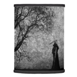 Falln Grim Reaper Original Art Boundaries Between Lamp Shade