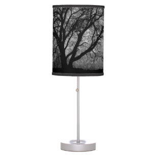 Falln Grim Reaper Original Art Boundaries Between Table Lamp