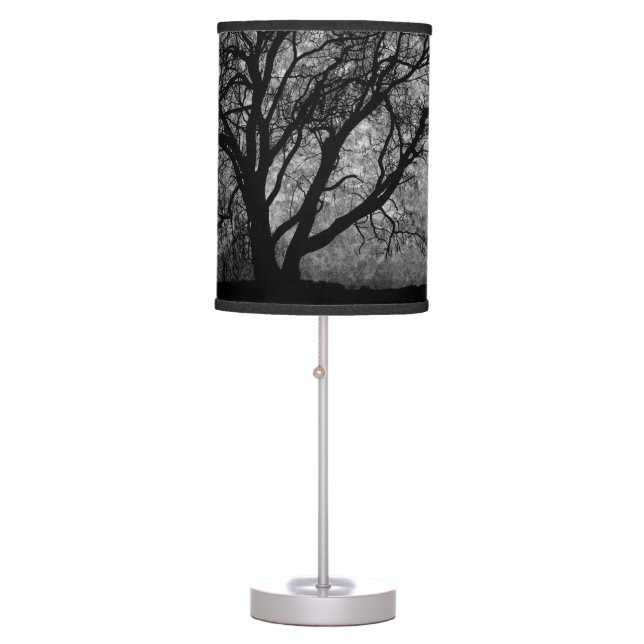 Falln Grim Reaper Original Art Boundaries Between Table Lamp (Front)