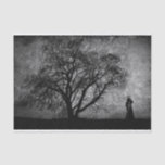 Falln Grim Reaper Original Art Boundaries Between Tissue Paper