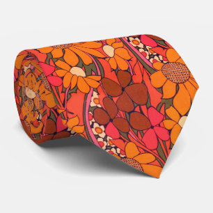 Falln Groovy Flowers Neck Tie