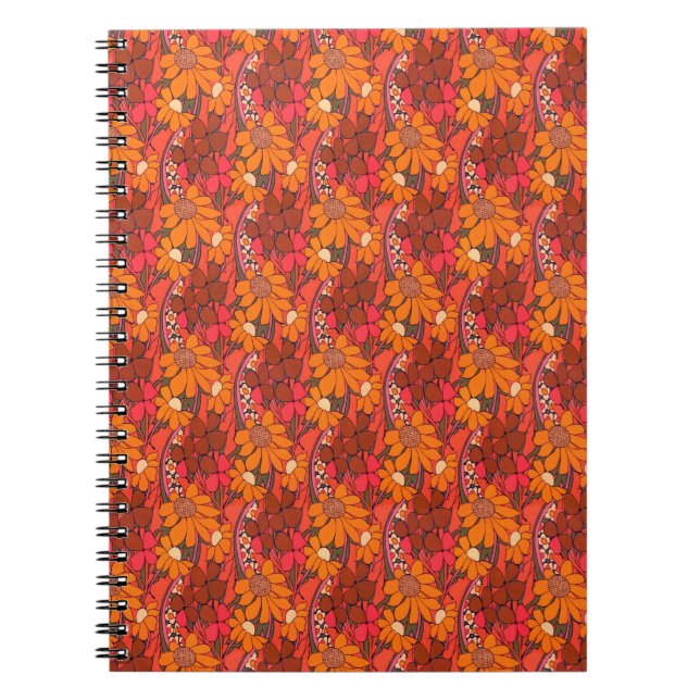 Falln Groovy Flowers Notebook (Front)