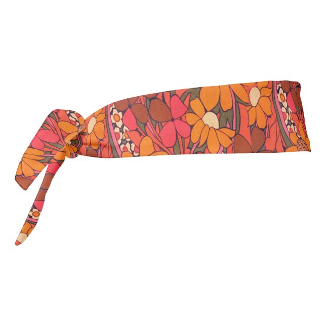Falln Groovy Flowers Tie Headband (Rotate 270)