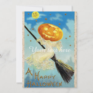 Falln Happy Halloween Pumpkin Witch