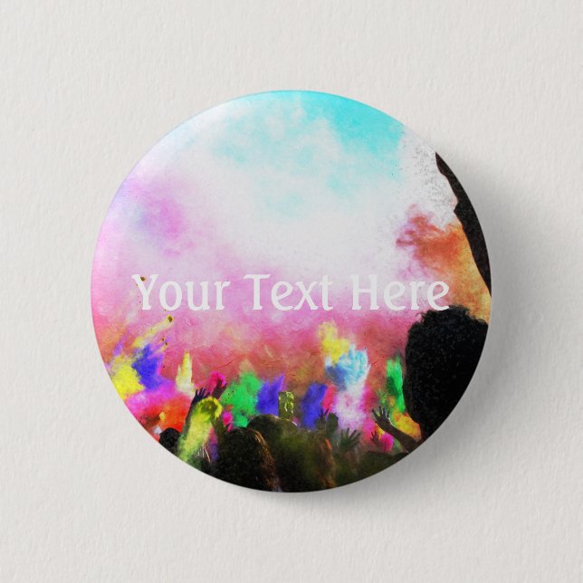 Falln Holi Colors Button (Front)
